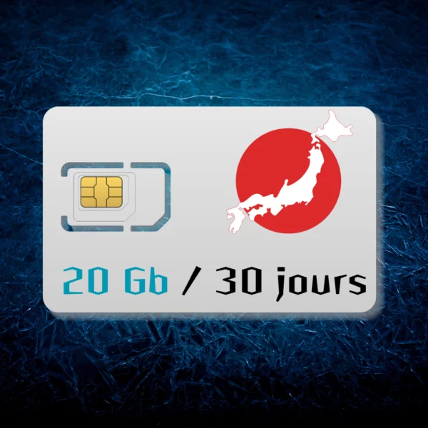 carte sim japon 20gb