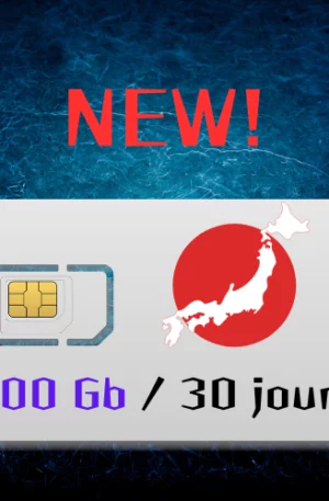 Carte Sim pour le Japon 1 mois